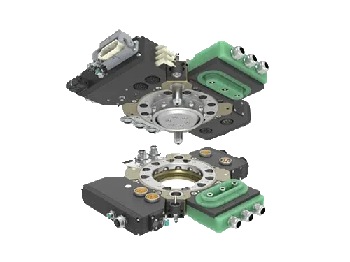 Steel spot-welding-to-gripper tool-change assembly