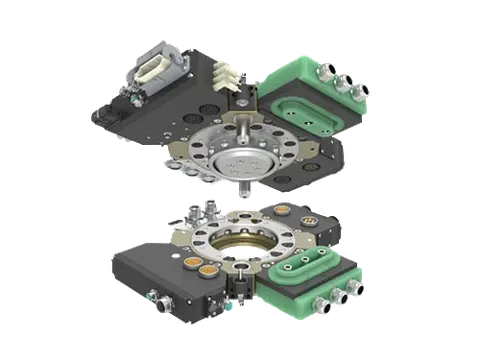 Steel spot-welding-to-gripper tool-change assembly