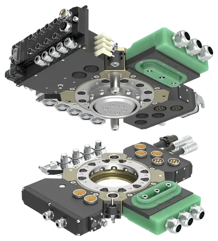 Aluminum spot-welding-to-SPR tool-change assembly